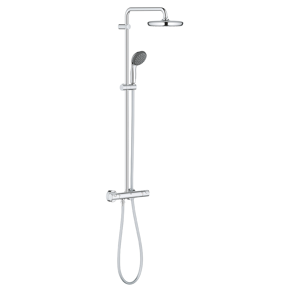 Душевая система GROHE Vitalio Start System с термостатическим смесителем и верхним душем, Серебристый
Душевая система GROHE Vitalio Start System с термостатическим смесителем и верхним душем, Серебристый