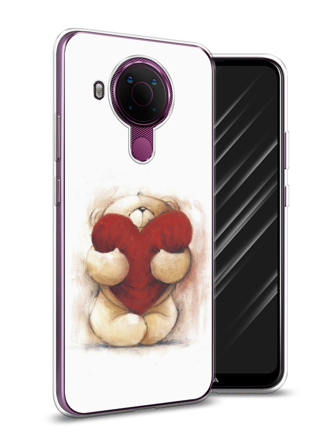 Чехол Awog на Nokia 5.4 / Нокиа 5.4 "Мишка с сердцем 1", Белый;красный;бежевый, 123650-6
Чехол Awog на Nokia 5.4 / Нокиа 5.4 "Мишка с сердцем 1", Белый;красный;бежевый, 123650-6