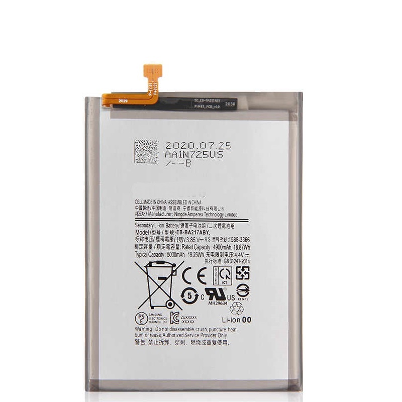 Аккумулятор для Samsung SM-A217F / A022G / A127F / A21s / A02 / A12 / A13 4G (5000mAh), Серый, Samsung SM-A217F / A022G / A127F / A21s / A02 / A12 / A13 4G (5000mAh)
Аккумулятор для Samsung SM-A217F / A022G / A127F / A21s / A02 / A12 / A13 4G (5000mAh), Серый, Samsung SM-A217F / A022G / A127F / A21s / A02 / A12 / A13 4G (5000mAh)