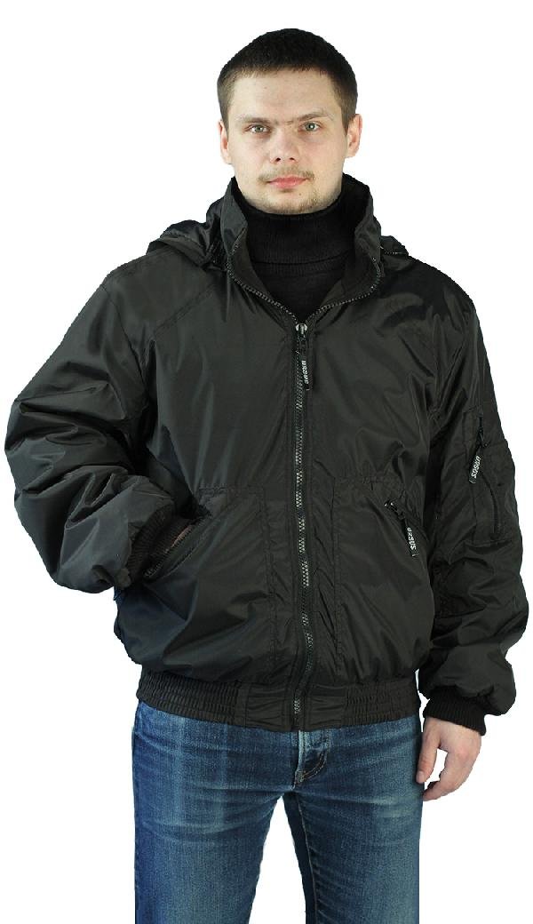 фото Куртка для рыбалки ursus бомбер, черный, 52 ru/54 ru, 182-188