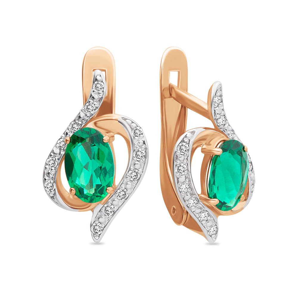 Серьги из красного золота 585Gold 102004615, изумруд искусственный\бриллиант, 102004615
Серьги из красного золота 585Gold 102004615, изумруд искусственный\бриллиант, 102004615
