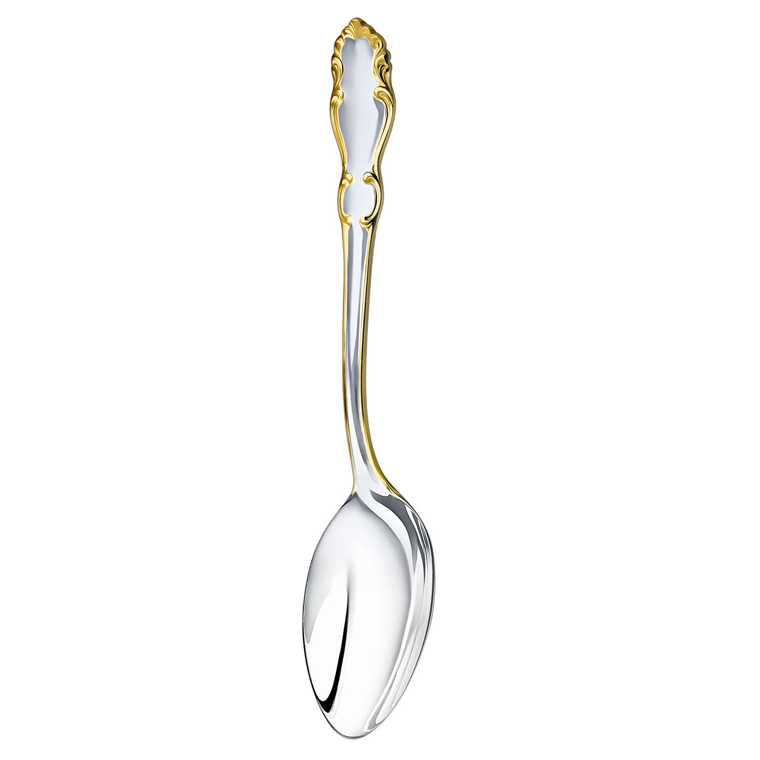 фото Ложка столовая кольчугинский мельхиор лира посеребренная с позолотой с211508 кольчугинкий мельхиор