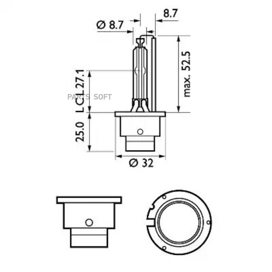 PHILIPS Лампа ксенон D2S 85V 35V WhiteVision (gen 2), блистер 1 шт. PHILIPS 85122 WHV2S1
PHILIPS Лампа ксенон D2S 85V 35V WhiteVision (gen 2), блистер 1 шт. PHILIPS 85122 WHV2S1