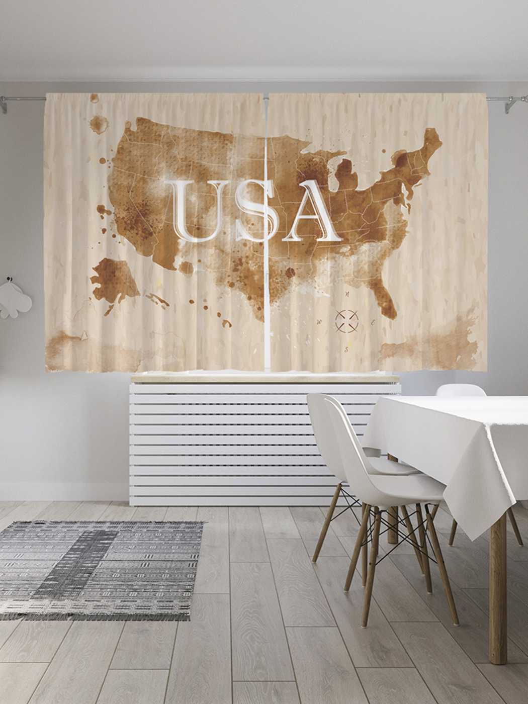 Классические шторы JoyArty "Америка прошлого", серия Oxford DeLux, 2 полотна 145x180 см, Америка прошлого 
Классические шторы JoyArty "Америка прошлого", серия Oxford DeLux, 2 полотна 145x180 см, Америка прошлого