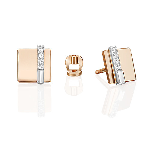 Серьги пусеты из красного золота/белого золота PLATINA jewelry 02-5133-00, фианит, 02-5133-00
Серьги пусеты из красного золота/белого золота PLATINA jewelry 02-5133-00, фианит, 02-5133-00