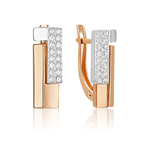 Серьги из красного золота/белого золота PLATINA jewelry 02-5126-00, фианит, 02-5126-00
Серьги из красного золота/белого золота PLATINA jewelry 02-5126-00, фианит, 02-5126-00