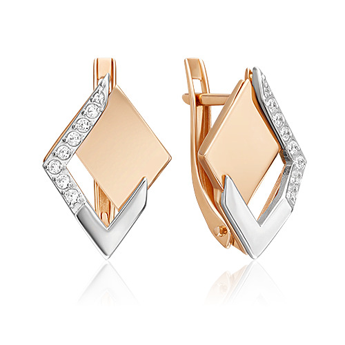 Серьги из красного золота/белого золота PLATINA jewelry 02-5124-00, фианит, 02-5124-00
Серьги из красного золота/белого золота PLATINA jewelry 02-5124-00, фианит, 02-5124-00
