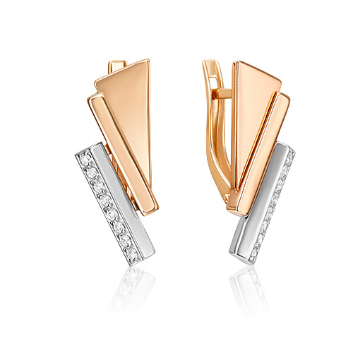 Серьги из красного золота/белого золота PLATINA jewelry 02-5121-00, фианит, 02-5121-00
Серьги из красного золота/белого золота PLATINA jewelry 02-5121-00, фианит, 02-5121-00