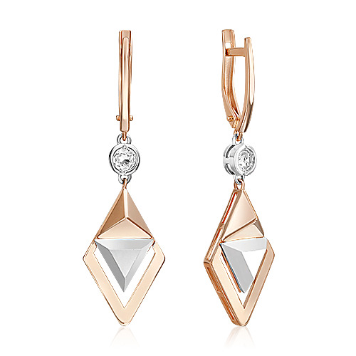 Серьги подвески из красного золота/белого золота PLATINA jewelry 02-5041-00, топаз, 02-5041-00
Серьги подвески из красного золота/белого золота PLATINA jewelry 02-5041-00, топаз, 02-5041-00