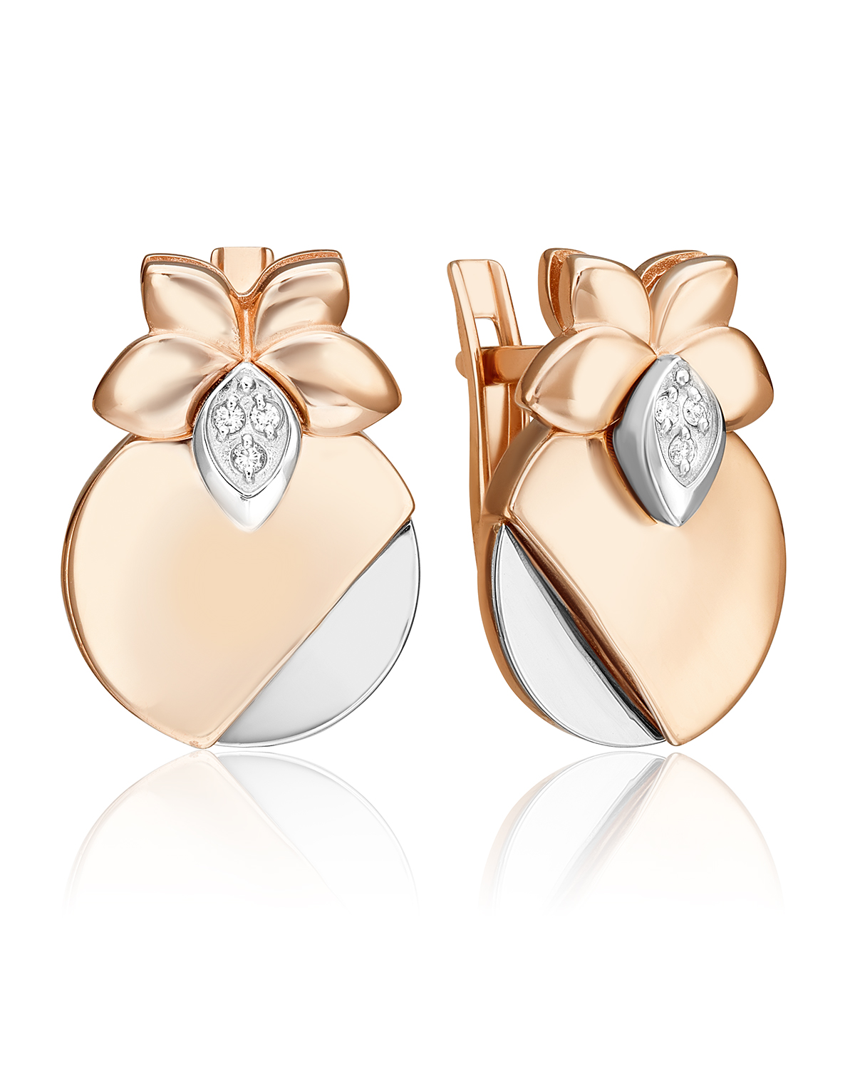 Серьги из красного золота/белого золота PLATINA jewelry 02-5017-00, бриллиант, 02-5017-00
Серьги из красного золота/белого золота PLATINA jewelry 02-5017-00, бриллиант, 02-5017-00