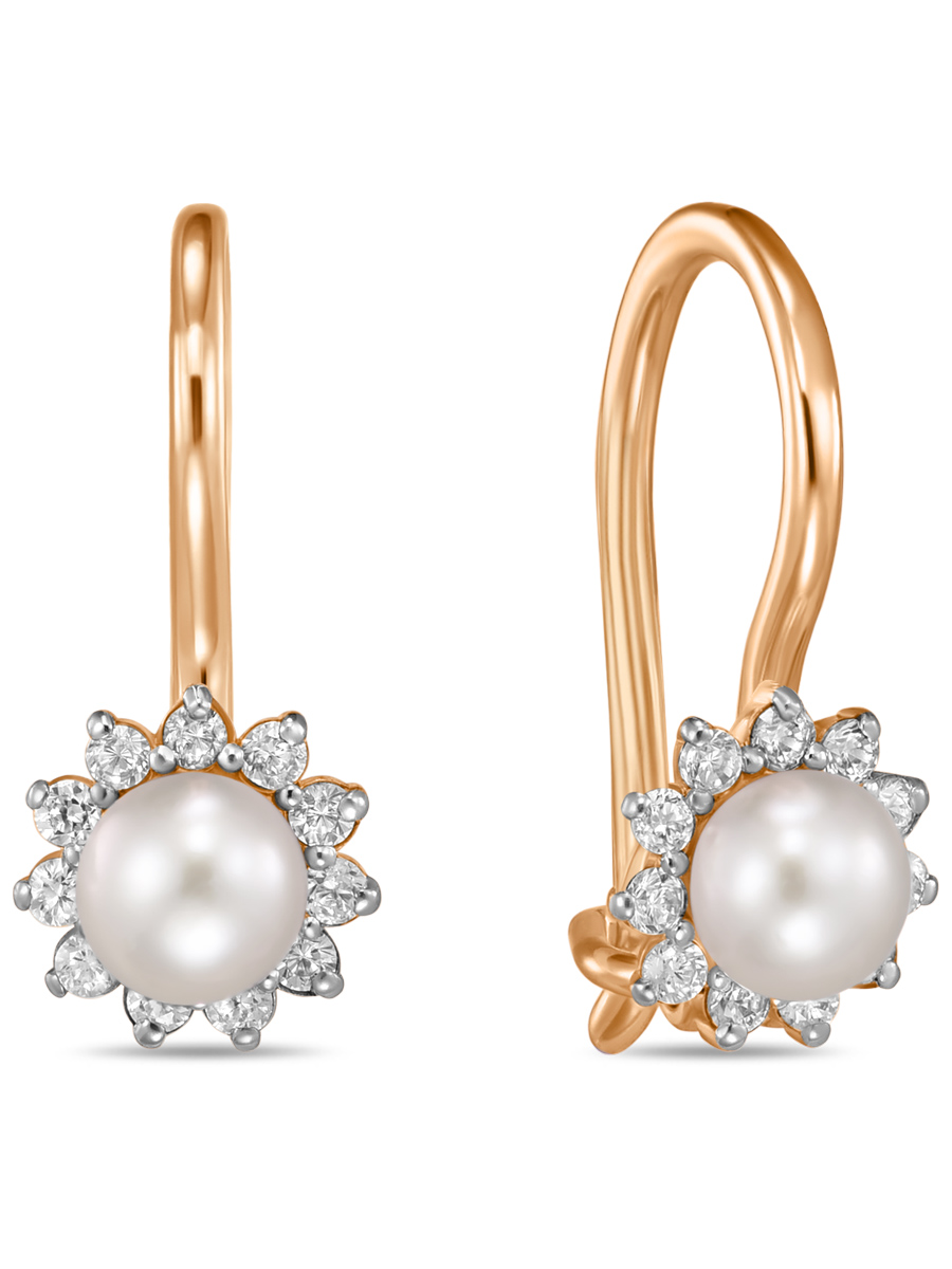 Серьги из золота с жемчугом MIUZ Diamonds (Московский ювелирный завод) E2028-C142-2001-R, E2028-C142-2001-R
Серьги из золота с жемчугом MIUZ Diamonds (Московский ювелирный завод) E2028-C142-2001-R, E2028-C142-2001-R