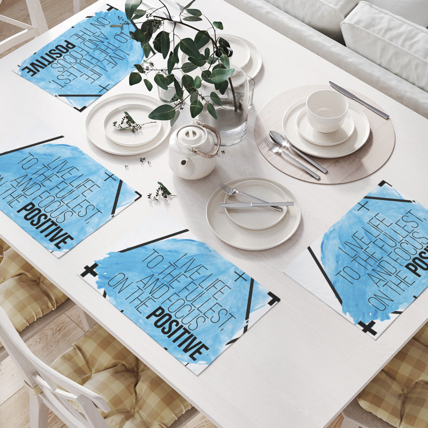 Комплект салфеток JoyArty "Фокусируйся на позитиве" (32х46 см, 4 шт.), Голубой, Фокусируйся на позитиве
Комплект салфеток JoyArty "Фокусируйся на позитиве" (32х46 см, 4 шт.), Голубой, Фокусируйся на позитиве