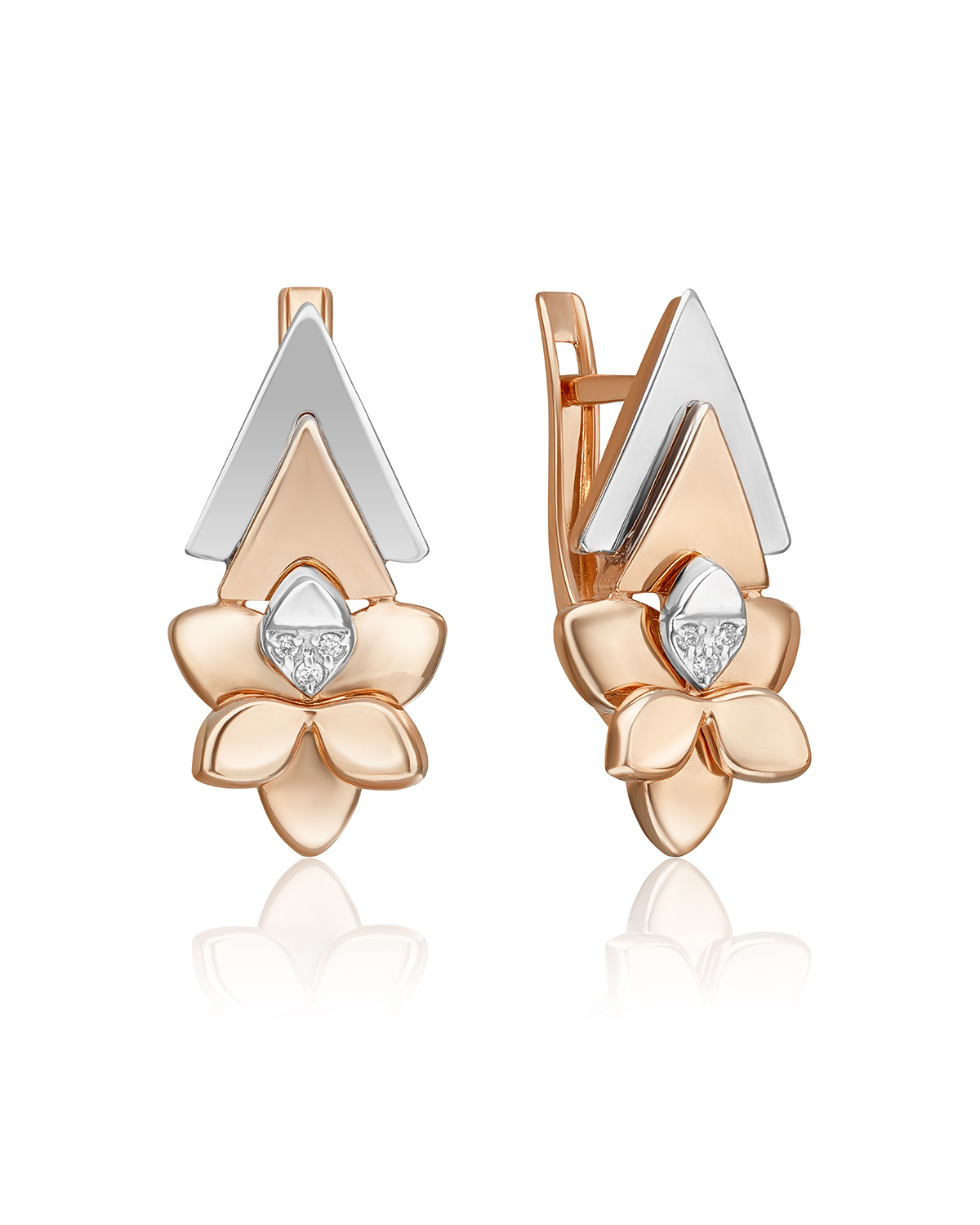 Серьги из красного золота/белого золота PLATINA jewelry 02-4997-00, бриллиант, 02-4997-00
Серьги из красного золота/белого золота PLATINA jewelry 02-4997-00, бриллиант, 02-4997-00