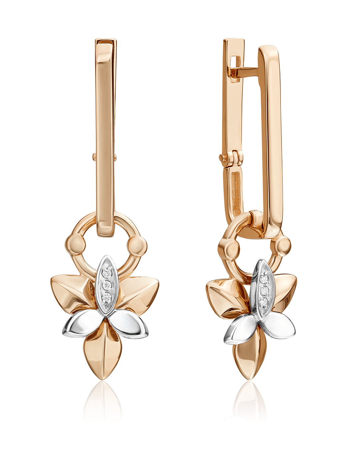Серьги подвески из красного золота/белого золота PLATINA jewelry 02-4994-00, бриллиант, 02-4994-00
Серьги подвески из красного золота/белого золота PLATINA jewelry 02-4994-00, бриллиант, 02-4994-00