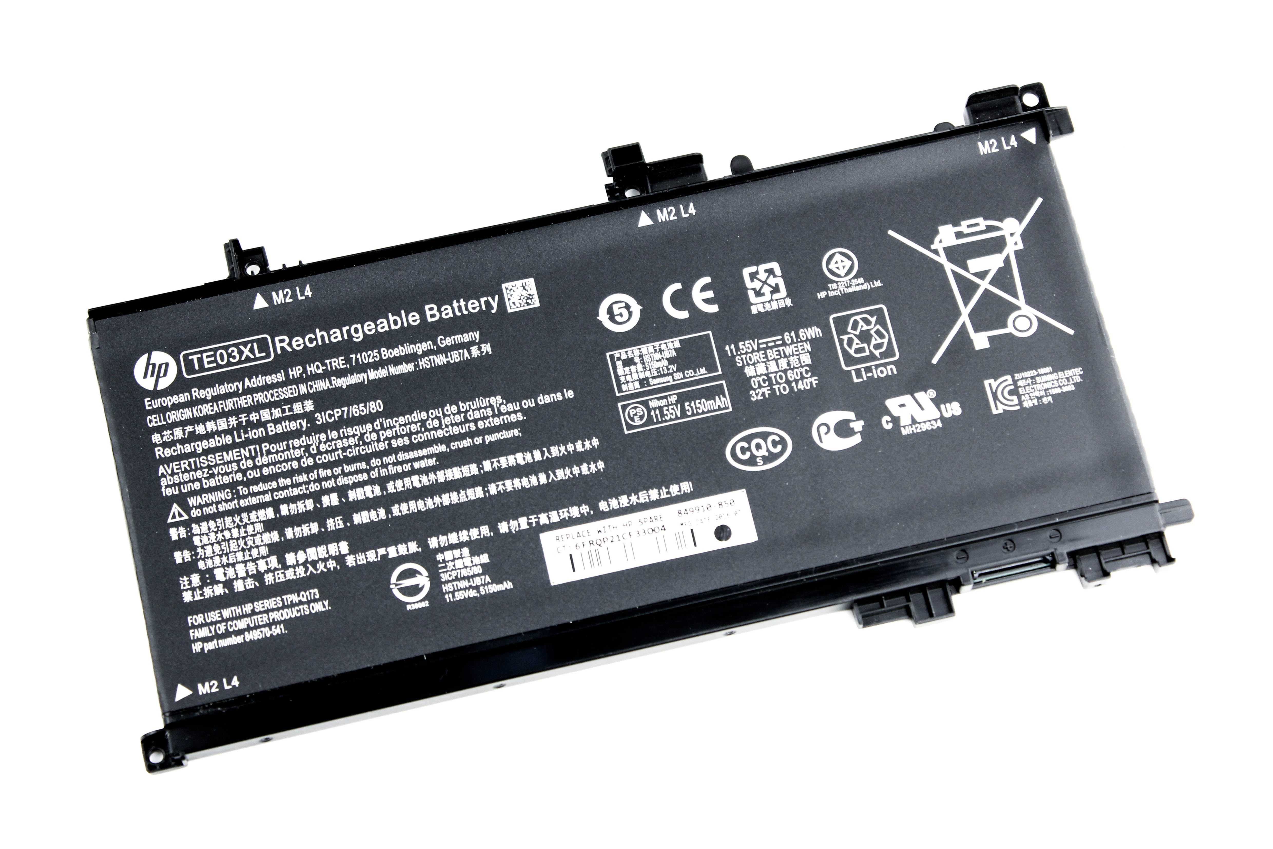 Аккумулятор для ноутбука HP 15-bc (11.55V 5150mAh) ORG 849570-541 849910-850 HSTNN-UB7A
Аккумулятор для ноутбука HP 15-bc (11.55V 5150mAh) ORG 849570-541 849910-850 HSTNN-UB7A