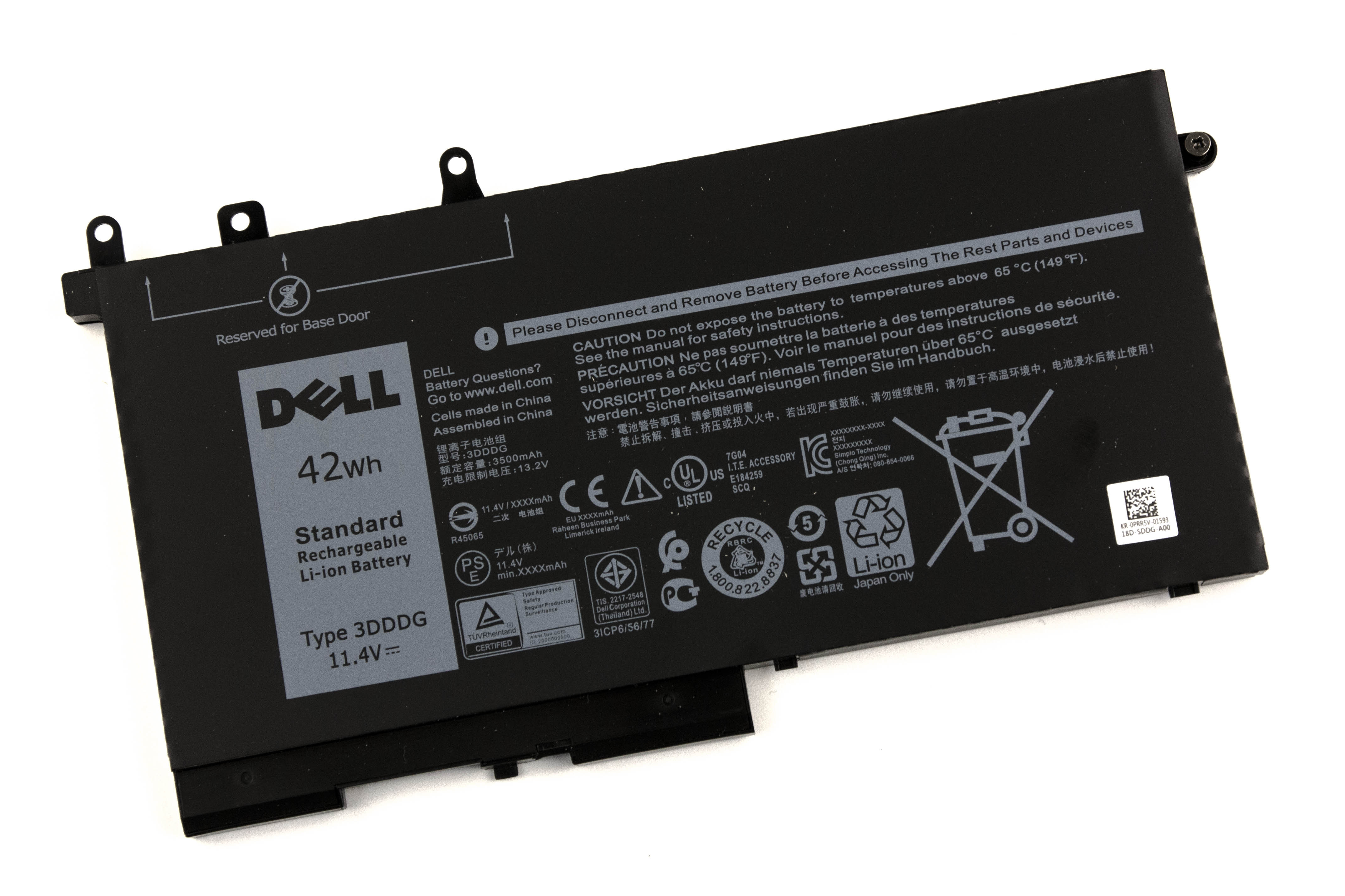 Аккумулятор для ноутбука Dell Latitude E5280 E5480 ORG (11.4V 3500mAh) 3DDDG 45N3J 3VC9Y
Аккумулятор для ноутбука Dell Latitude E5280 E5480 ORG (11.4V 3500mAh) 3DDDG 45N3J 3VC9Y