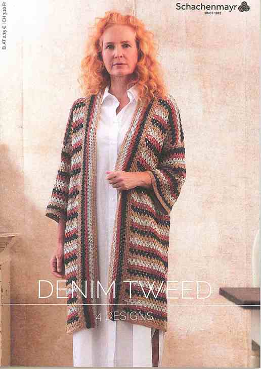 Буклет Schachenmayr 5 Designs Denim Tweed, на немецком языке, MEZ, 9839953-00001
Буклет Schachenmayr 5 Designs Denim Tweed, на немецком языке, MEZ, 9839953-00001