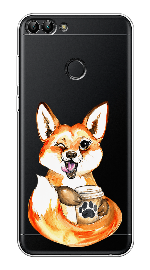 Чехол на Huawei P Smart "Подмигивающая лиса с кофе", Оранжевый;белый;коричневый, 64050-4
Чехол на Huawei P Smart "Подмигивающая лиса с кофе", Оранжевый;белый;коричневый, 64050-4