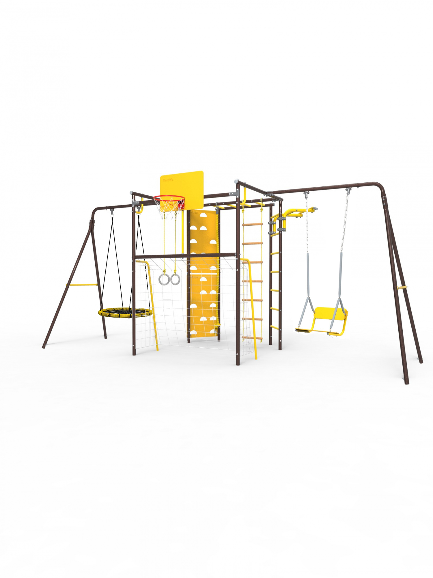 Уличный комплекс Rokids УДСК-7.3 Атлет-К2 шоколад-желтый с качелями цепными и гнездо, УДСК-7.3 Атлет-К2 шоколад с качелями цепными и гнездо
Уличный комплекс Rokids УДСК-7.3 Атлет-К2 шоколад-желтый с качелями цепными и гнездо, УДСК-7.3 Атлет-К2 шоколад с качелями цепными и гнездо