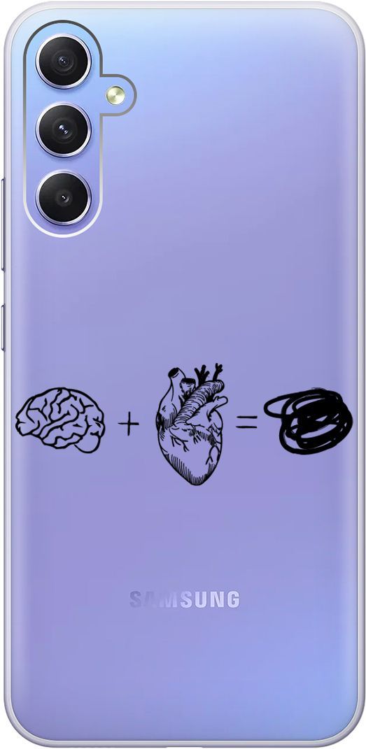 Чехол на Samsung Galaxy A34 5G с 3D принтом "Brain Plus Heart" прозрачный, Прозрачный;черный, 158724
Чехол на Samsung Galaxy A34 5G с 3D принтом "Brain Plus Heart" прозрачный, Прозрачный;черный, 158724