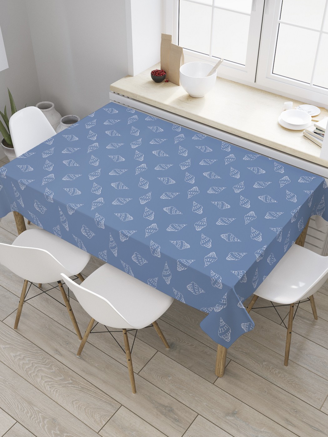 Скатерть прямоугольная JoyArty "Ракушечный абрис" из сатена, 180x145 см, Синий, Ракушечный абрис
Скатерть прямоугольная JoyArty "Ракушечный абрис" из сатена, 180x145 см, Синий, Ракушечный абрис