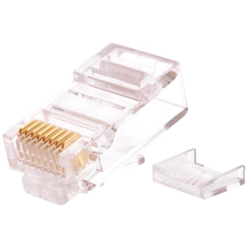 Коннектор NIKOMAX RJ45/8P8C под витую пару, круглый ввод, 100шт NMC-RJ88RZ50UD2-100, Прозрачный
Коннектор NIKOMAX RJ45/8P8C под витую пару, круглый ввод, 100шт NMC-RJ88RZ50UD2-100, Прозрачный