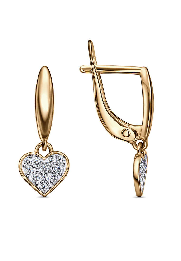 Серьги подвески из красного золота с фианитом Kari Jewelry С132-2732, С132-2732
Серьги подвески из красного золота с фианитом Kari Jewelry С132-2732, С132-2732