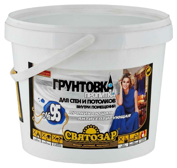 Finlux Святозар-95. Грунтовка акриловая для стен, потолков, антисептирующая. Без запаха. 2, Белый
Finlux Святозар-95. Грунтовка акриловая для стен, потолков, антисептирующая. Без запаха. 2, Белый