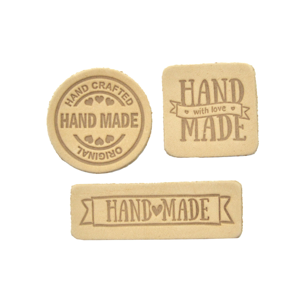 44 Набор термоаппликаций Hand Made из кожи: квадрат, круг, прямоугольник (41 бежевый), 560607
44 Набор термоаппликаций Hand Made из кожи: квадрат, круг, прямоугольник (41 бежевый), 560607