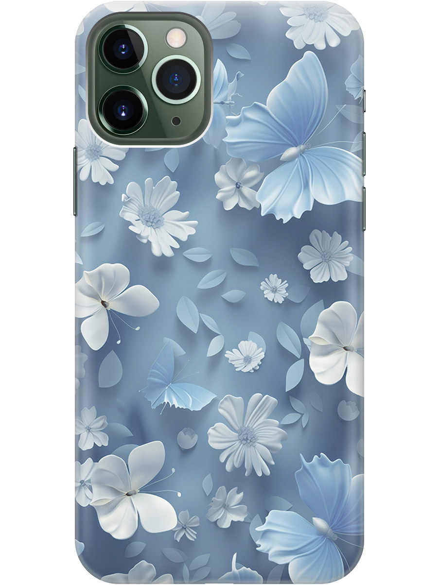 Силиконовый чехол на Apple iPhone 11 Pro Max с принтом "Голубые бабочки", Прозрачный;белый;голубой, 721799710
Силиконовый чехол на Apple iPhone 11 Pro Max с принтом "Голубые бабочки", Прозрачный;белый;голубой, 721799710