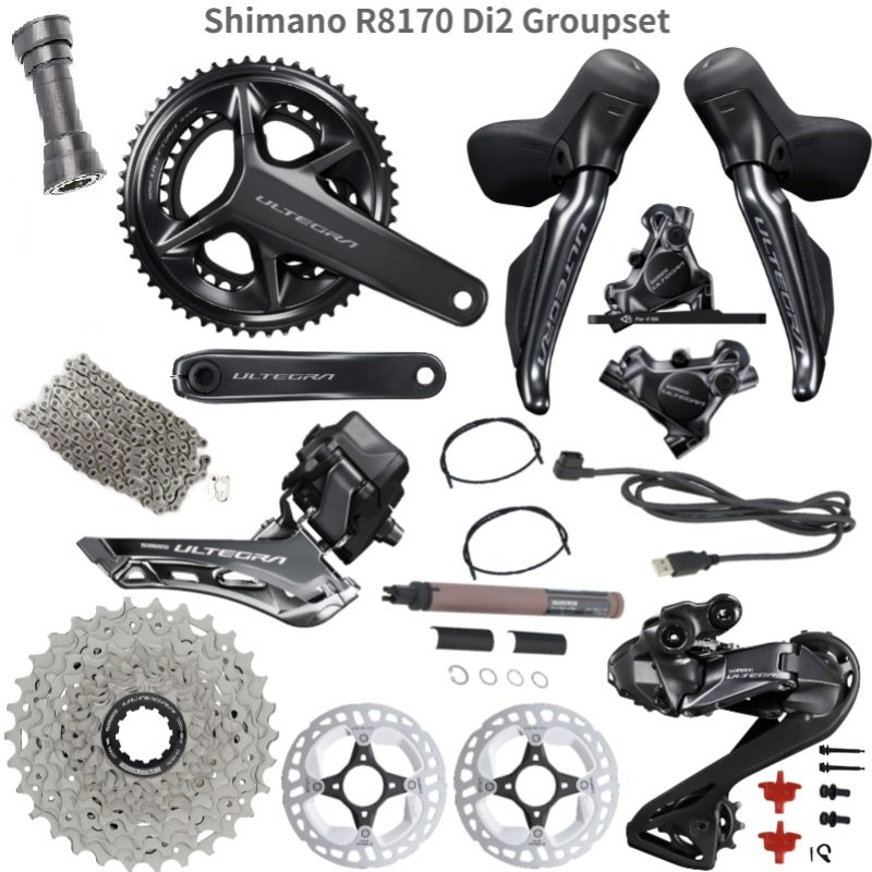 Группа оборудования Shimano Ultegra Di2 Disc 8170 12ск. 172,5мм 52/36T 11-30T (OEM), Черный, Ultegra
Группа оборудования Shimano Ultegra Di2 Disc 8170 12ск. 172,5мм 52/36T 11-30T (OEM), Черный, Ultegra