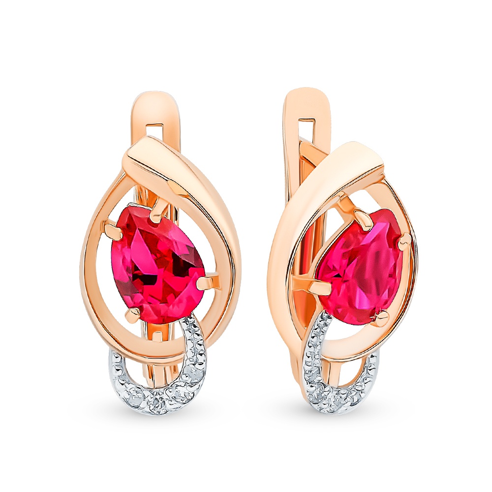 Серьги из красного золота 585Gold 102009247, рубин искусственный\бриллиант, 102009247
Серьги из красного золота 585Gold 102009247, рубин искусственный\бриллиант, 102009247