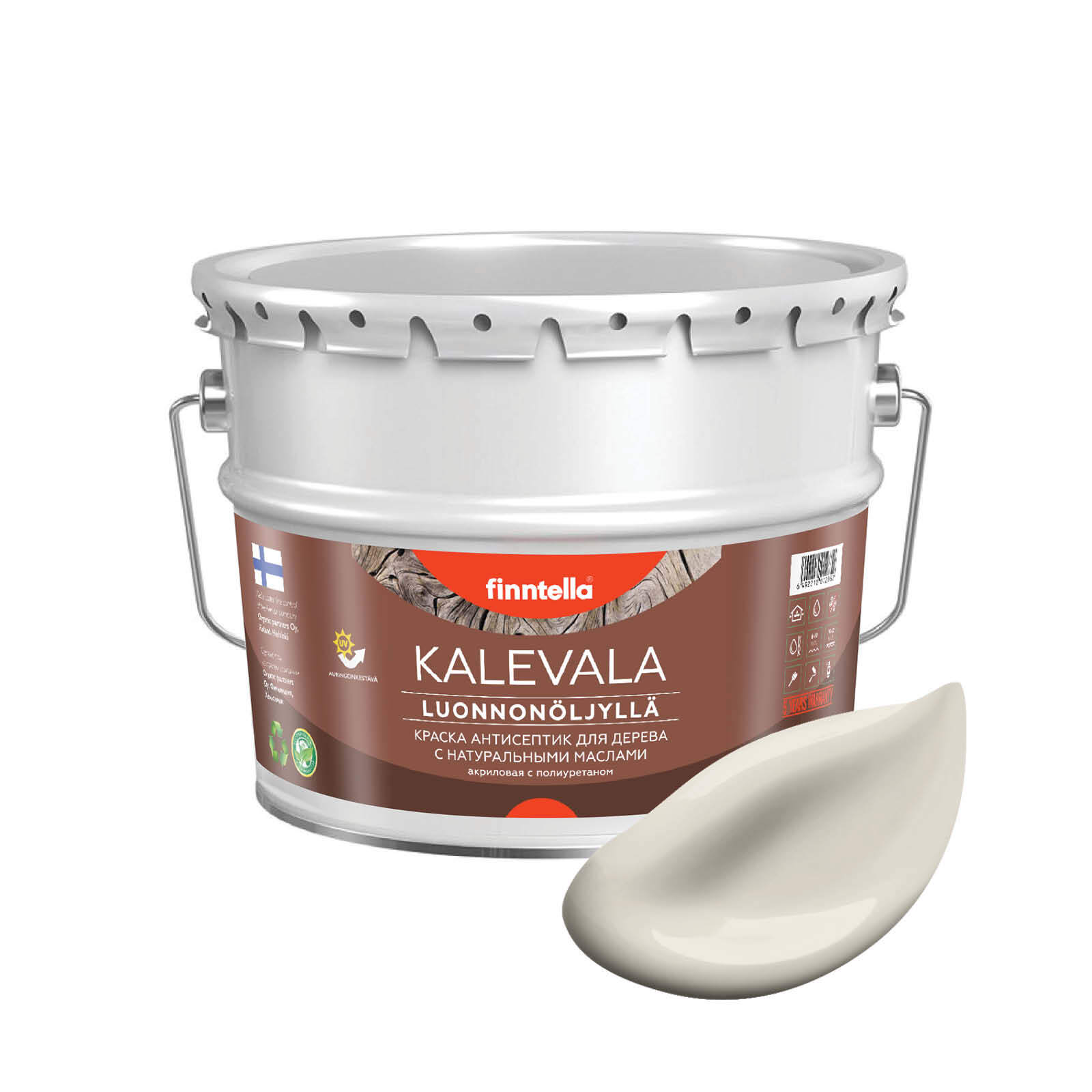 Краска для дерева и деревянных фасадов FINNTELLA KALEVALA, с натуральным маслом и полиурет, Бежевый, KALEVALA NLC
Краска для дерева и деревянных фасадов FINNTELLA KALEVALA, с натуральным маслом и полиурет, Бежевый, KALEVALA NLC