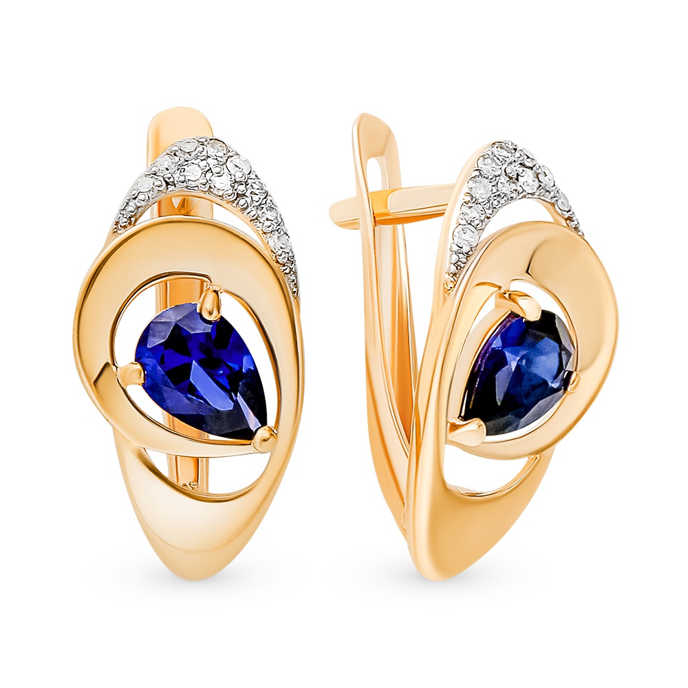 Серьги из красного золота 585Gold 102008429, сапфир искусственный\бриллиант, 102008429
Серьги из красного золота 585Gold 102008429, сапфир искусственный\бриллиант, 102008429