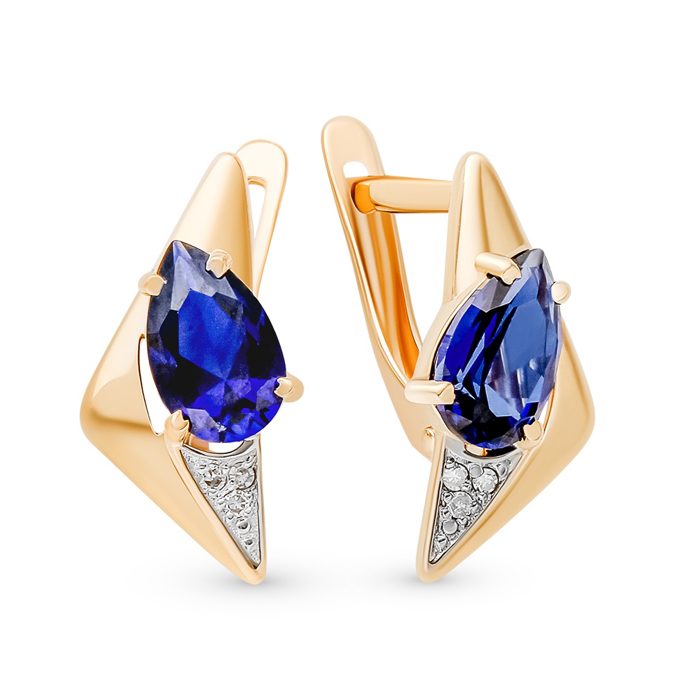 Серьги из красного золота 585Gold 102007571, сапфир искусственный\бриллиант, 102007571
Серьги из красного золота 585Gold 102007571, сапфир искусственный\бриллиант, 102007571