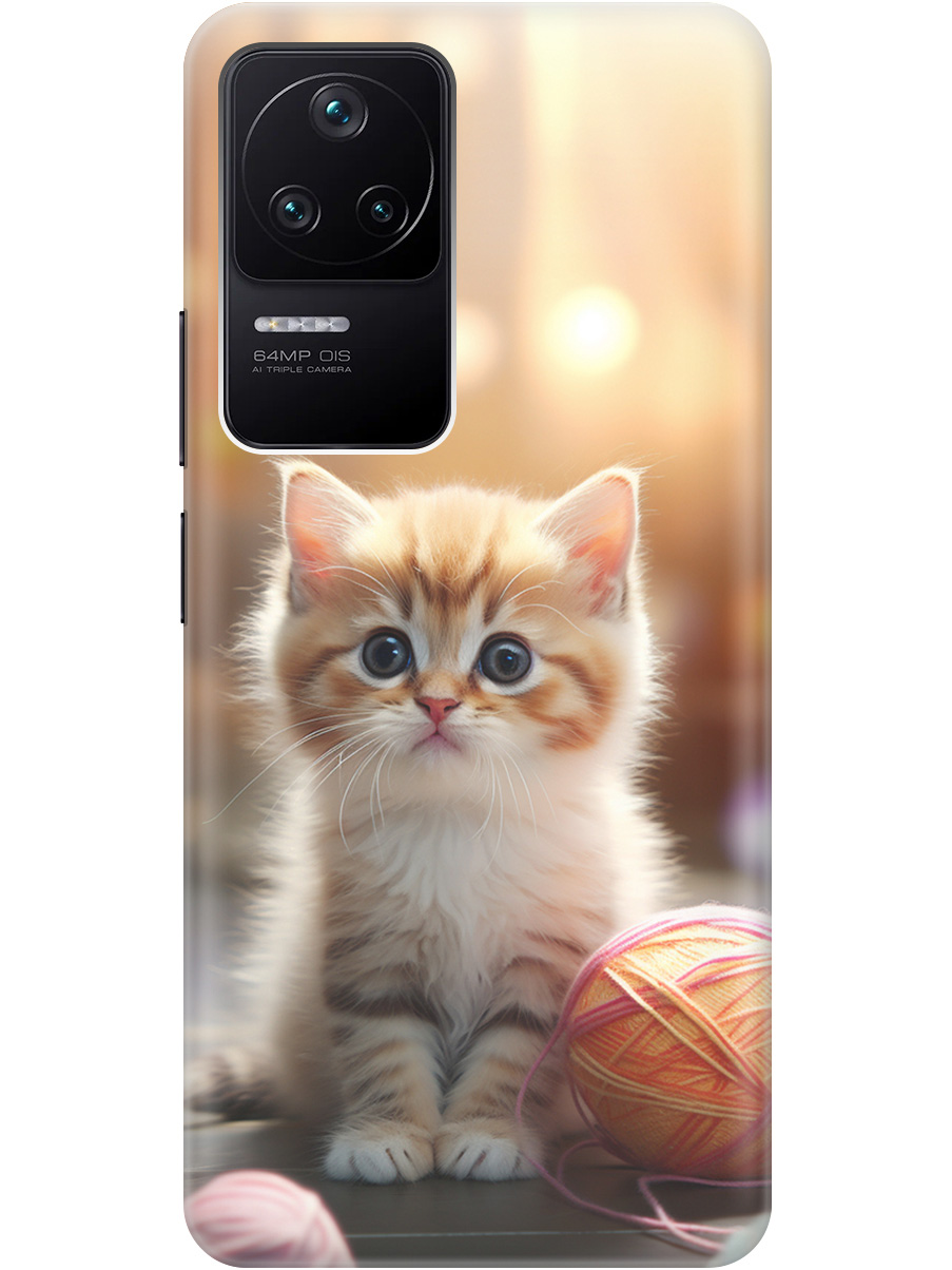 Силиконовый чехол на Xiaomi Poco F4 с принтом "Котенок и нити" прозрачный, Белый;желтый;розовый, 20010511
Силиконовый чехол на Xiaomi Poco F4 с принтом "Котенок и нити" прозрачный, Белый;желтый;розовый, 20010511