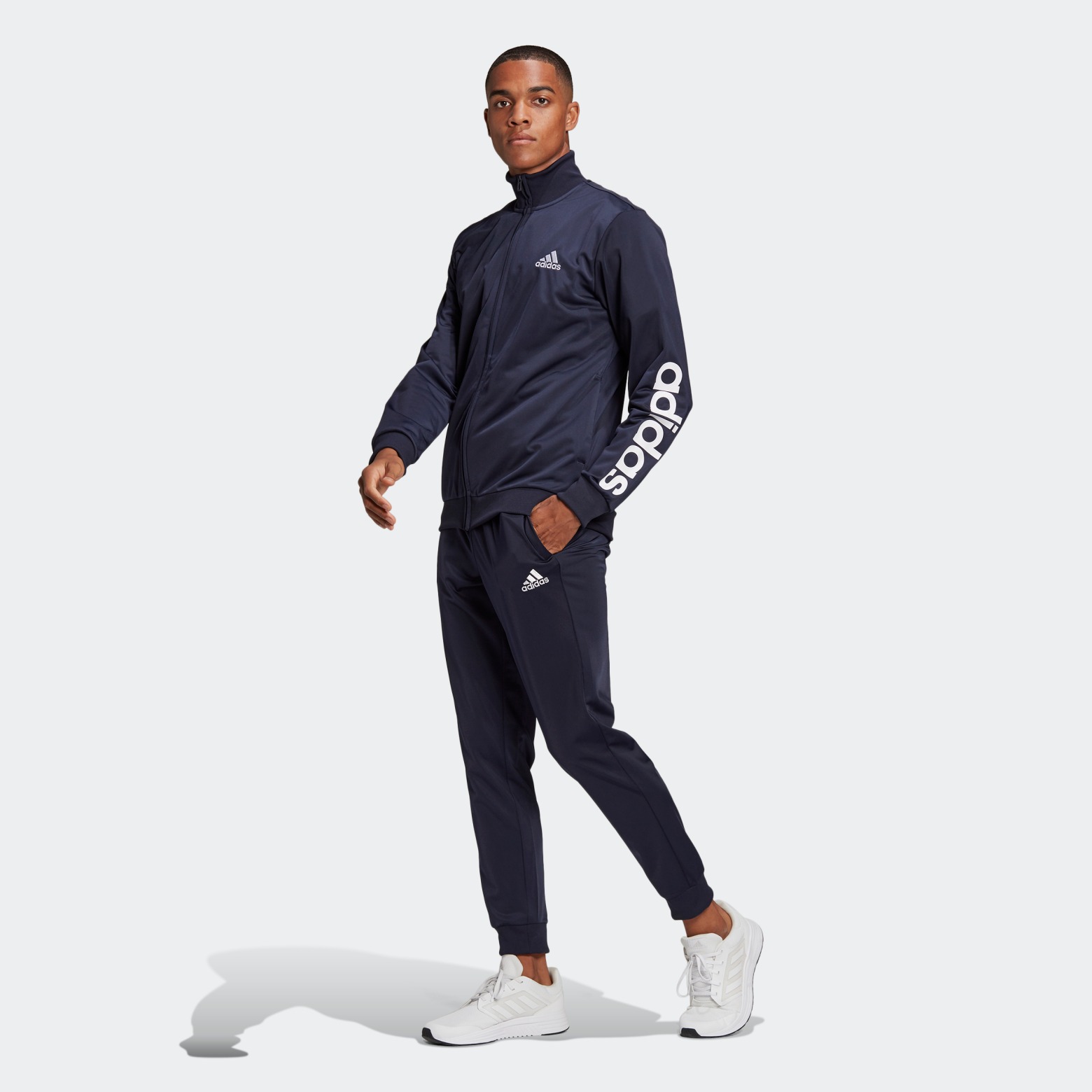 фото Костюм мужской adidas primegreen essentials linear logo синий 2