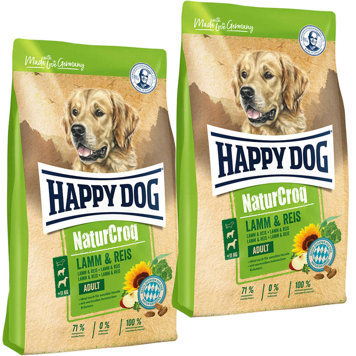 HAPPY DOG HAPPY DOG NATURCROQ LAMM & REIS для взрослых собак всех пород при аллергии с ягн
HAPPY DOG HAPPY DOG NATURCROQ LAMM & REIS для взрослых собак всех пород при аллергии с ягн