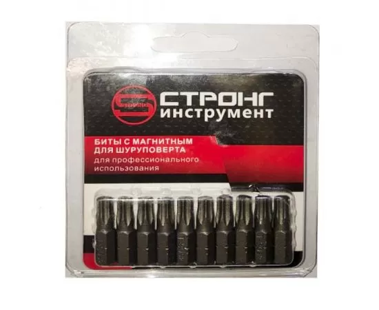 Набор магнитных бит 1/4" Strong СТП-951 TORX T 30, 25 мм (10 шт), СТП-951 TORX T 30, 25 мм
Набор магнитных бит 1/4" Strong СТП-951 TORX T 30, 25 мм (10 шт), СТП-951 TORX T 30, 25 мм