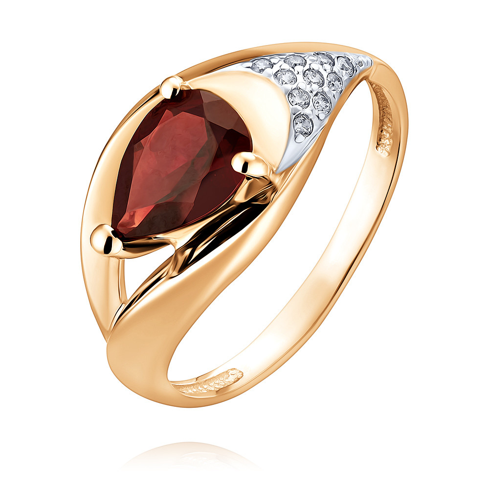Кольцо из красного золота с гранатом/фианитом р. ADAMAS 1458148/01-А50Д-655, 1458148/01-А50Д-655
Кольцо из красного золота с гранатом/фианитом р. ADAMAS 1458148/01-А50Д-655, 1458148/01-А50Д-655