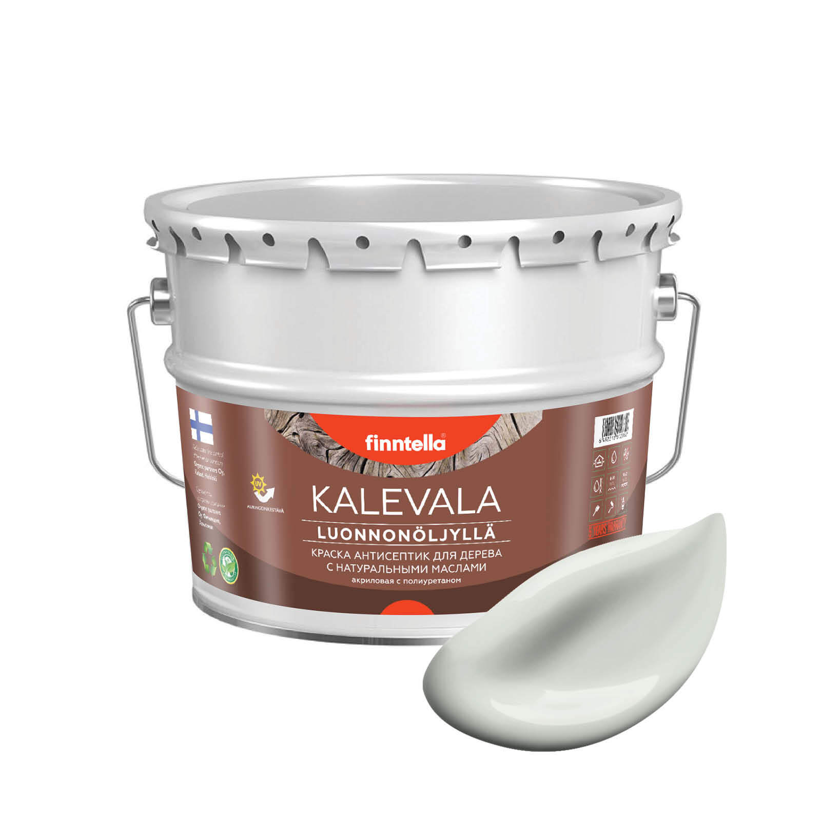 Краска для дерева и деревянных фасадов FINNTELLA KALEVALA, с натуральным маслом и полиурет, Серый, KALEVALA NLC
Краска для дерева и деревянных фасадов FINNTELLA KALEVALA, с натуральным маслом и полиурет, Серый, KALEVALA NLC