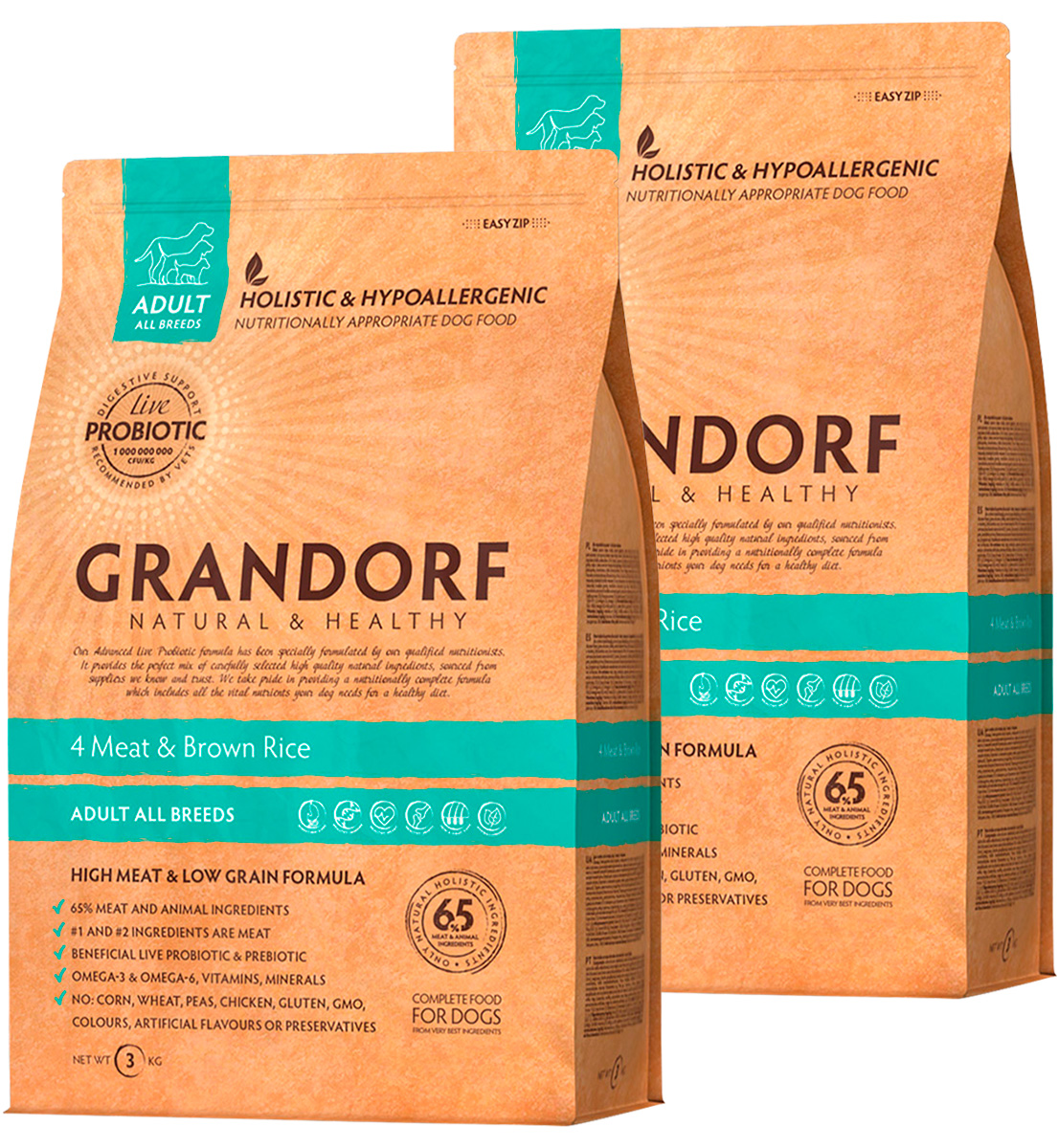 GRANDORF GRANDORF DOG SINGLE GRAINE ADULT MEDIUM & MAXI BREEDS 4 MEAT RECIPE низкозерновой
GRANDORF GRANDORF DOG SINGLE GRAINE ADULT MEDIUM & MAXI BREEDS 4 MEAT RECIPE низкозерновой