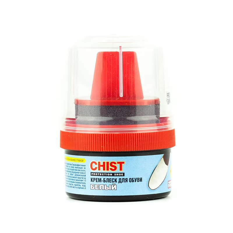 Краска для обуви Chist Protection Shoe белая 60 мл, Белый, Protection Shoe 
Краска для обуви Chist Protection Shoe белая 60 мл, Белый, Protection Shoe