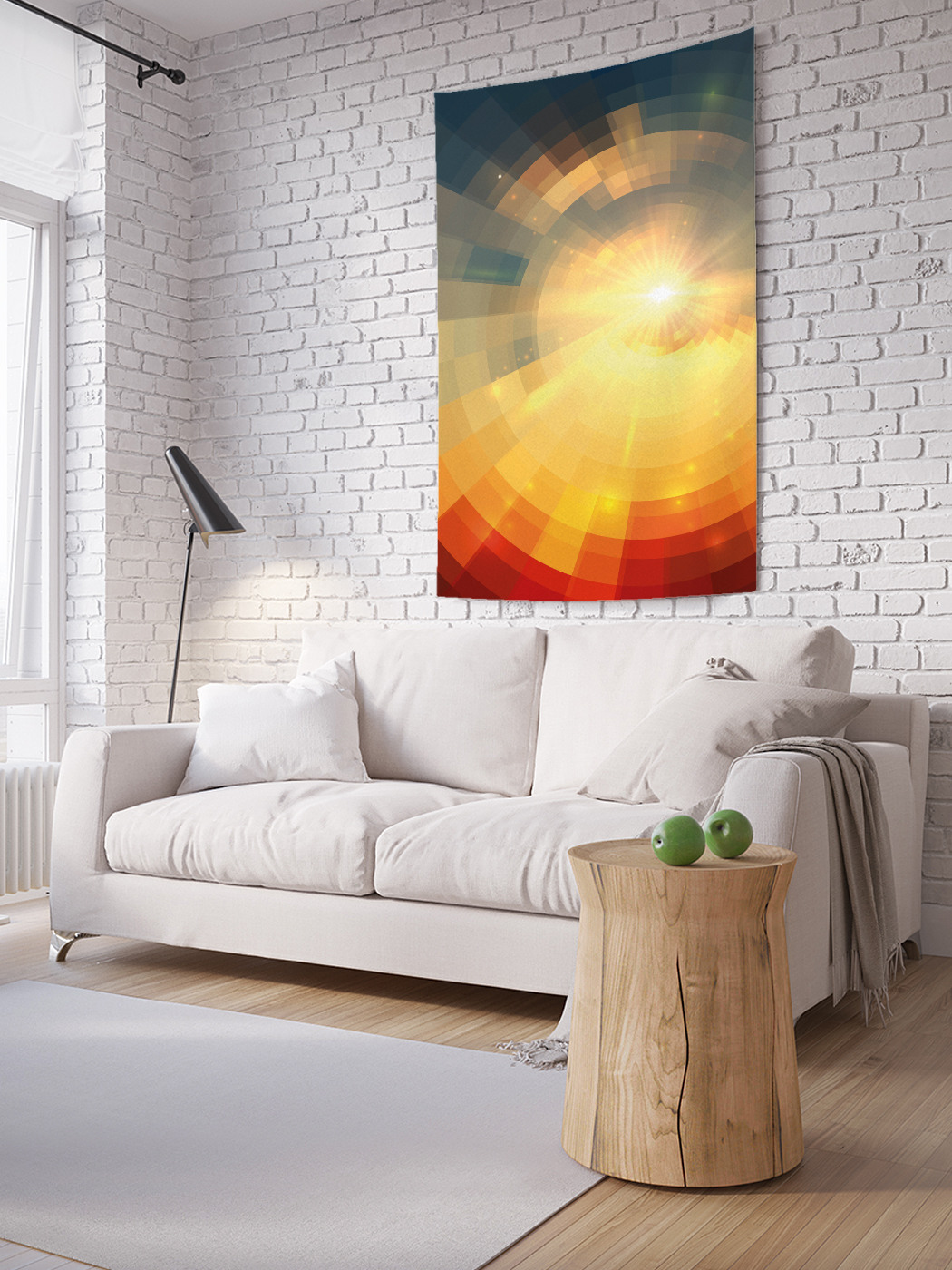 Вертикальное фотопанно на стену JoyArty Пикселизация лучей солнца 150x200 см, Пикселизация лучей солнца
Вертикальное фотопанно на стену JoyArty Пикселизация лучей солнца 150x200 см, Пикселизация лучей солнца