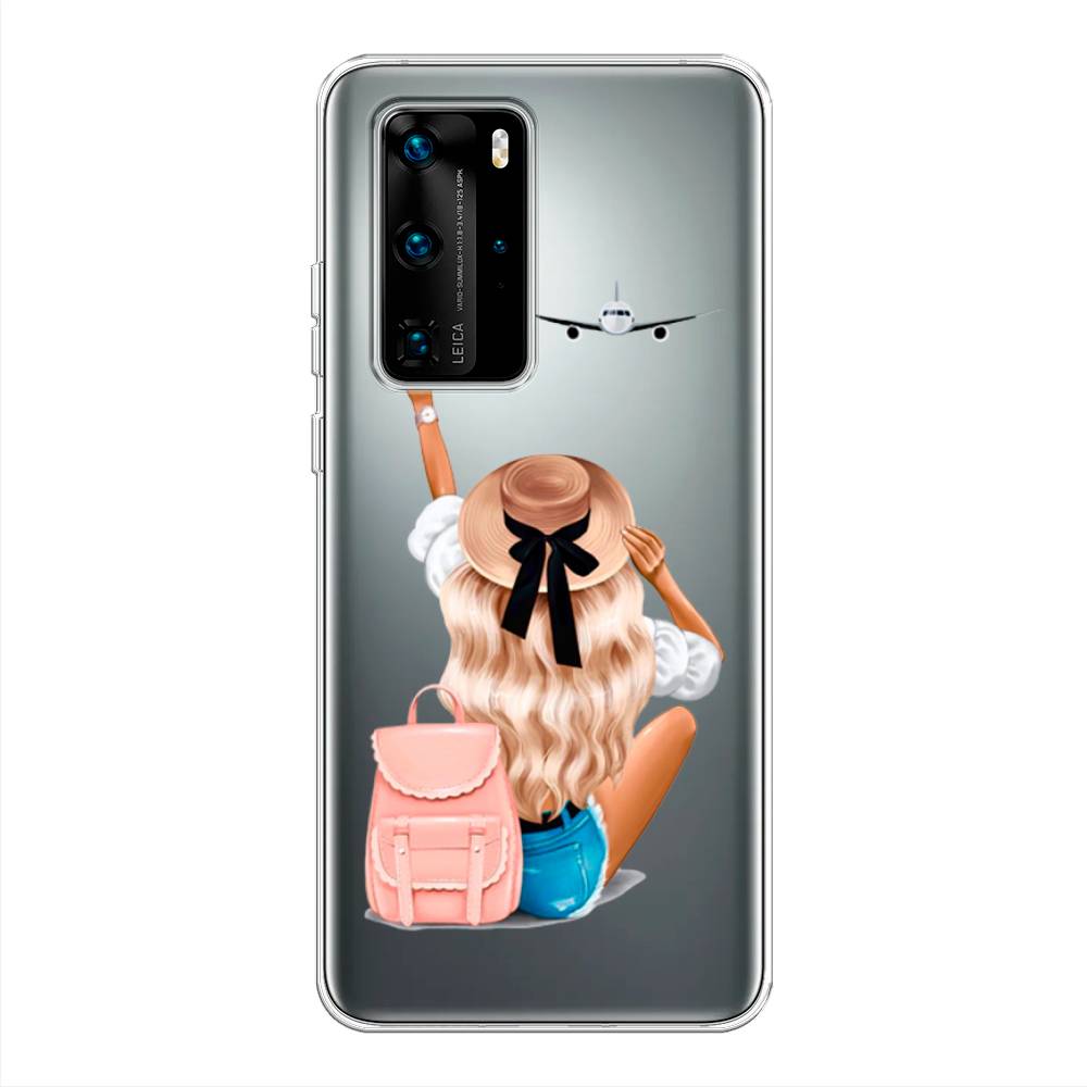 Чехол Awog на Huawei P40 Pro "Автостопом самолетом", Бежевый;розовый;голубой, 610950-7 
Чехол Awog на Huawei P40 Pro "Автостопом самолетом", Бежевый;розовый;голубой, 610950-7