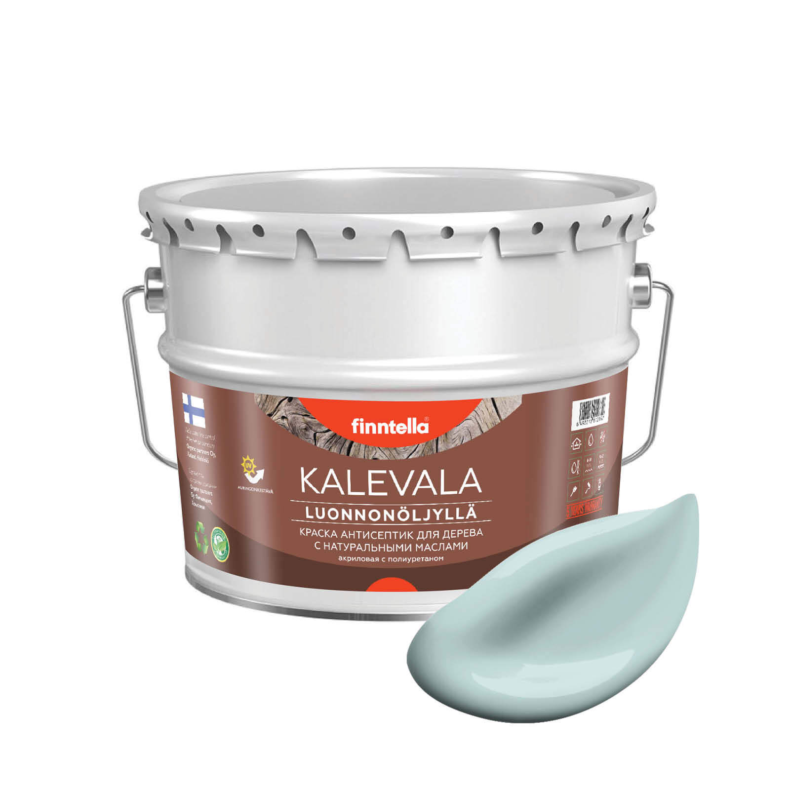 Краска для дерева и деревянных фасадов FINNTELLA KALEVALA, с натуральным маслом и полиурет, Голубой, KALEVALA NLC
Краска для дерева и деревянных фасадов FINNTELLA KALEVALA, с натуральным маслом и полиурет, Голубой, KALEVALA NLC