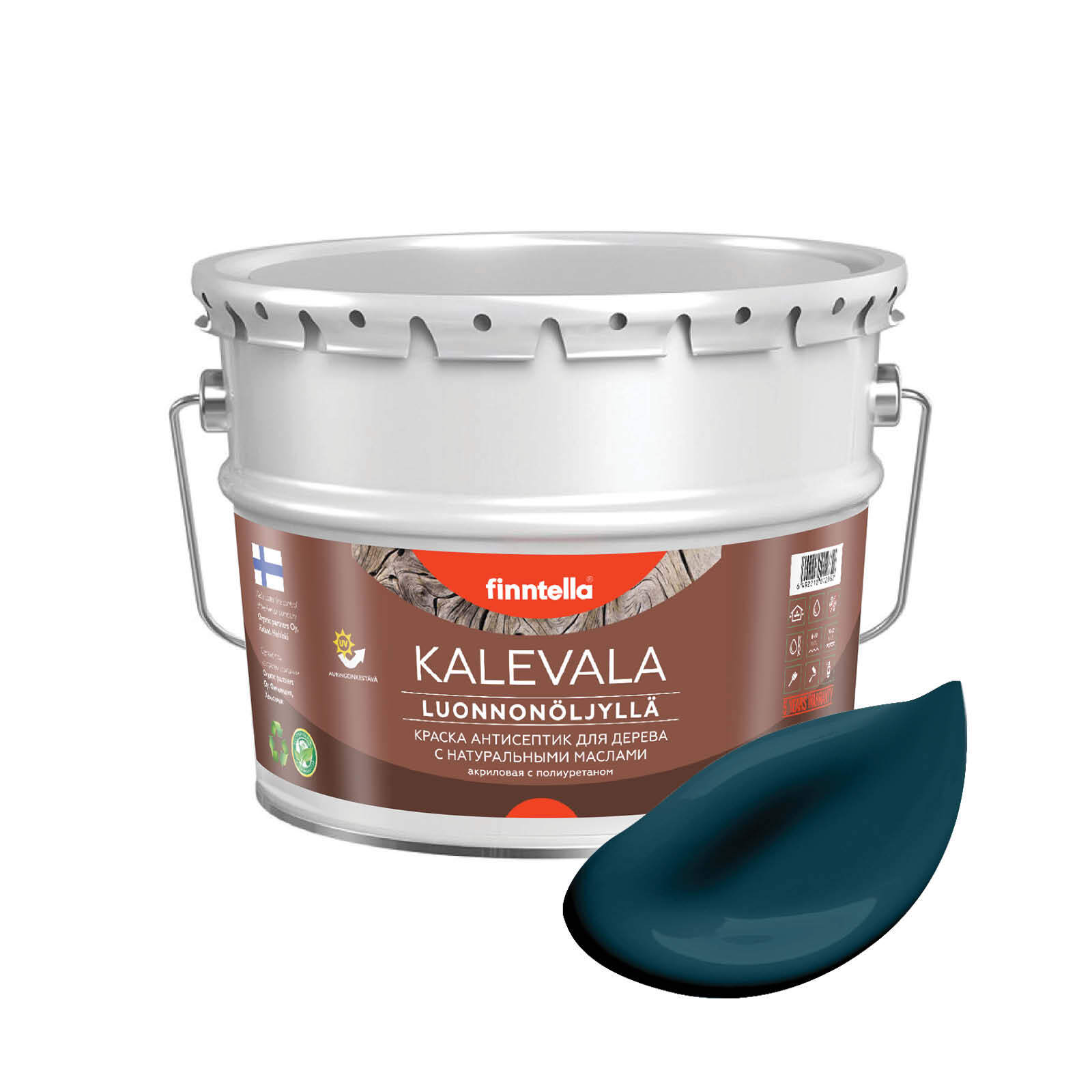 Краска для дерева и деревянных фасадов FINNTELLA KALEVALA, с натуральным маслом и полиурет, Голубой, KALEVALA NLC
Краска для дерева и деревянных фасадов FINNTELLA KALEVALA, с натуральным маслом и полиурет, Голубой, KALEVALA NLC