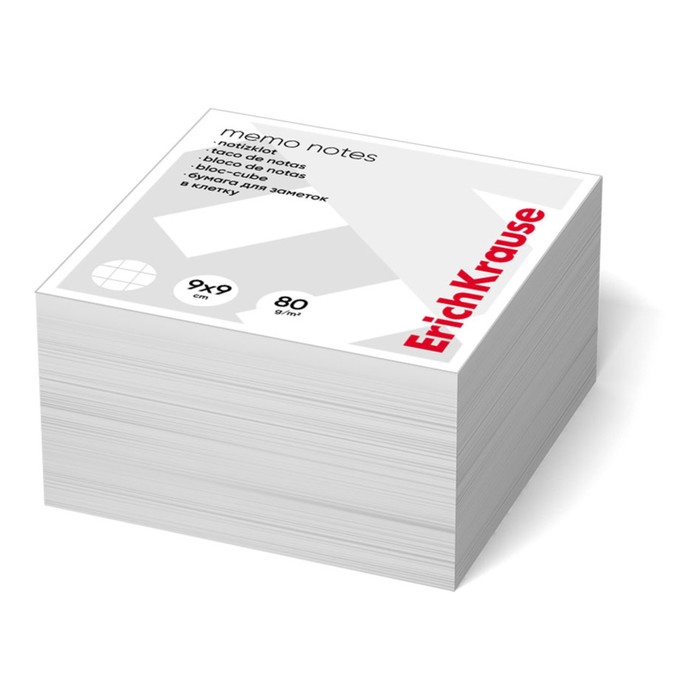 ErichKrause Блок бумага для записей на склейке ErichKrause, 9 x 9 x 5 см, 80 г/м2, клетка, Белый
ErichKrause Блок бумага для записей на склейке ErichKrause, 9 x 9 x 5 см, 80 г/м2, клетка, Белый