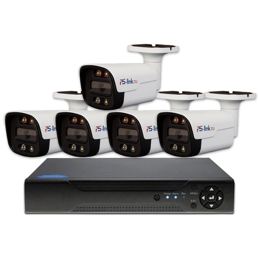 Комплект видеонаблюдения AHD 5Мп Ps-Link KIT-C505HDC / 5 камер / FullColor, Белый, KIT-C505HDC
Комплект видеонаблюдения AHD 5Мп Ps-Link KIT-C505HDC / 5 камер / FullColor, Белый, KIT-C505HDC