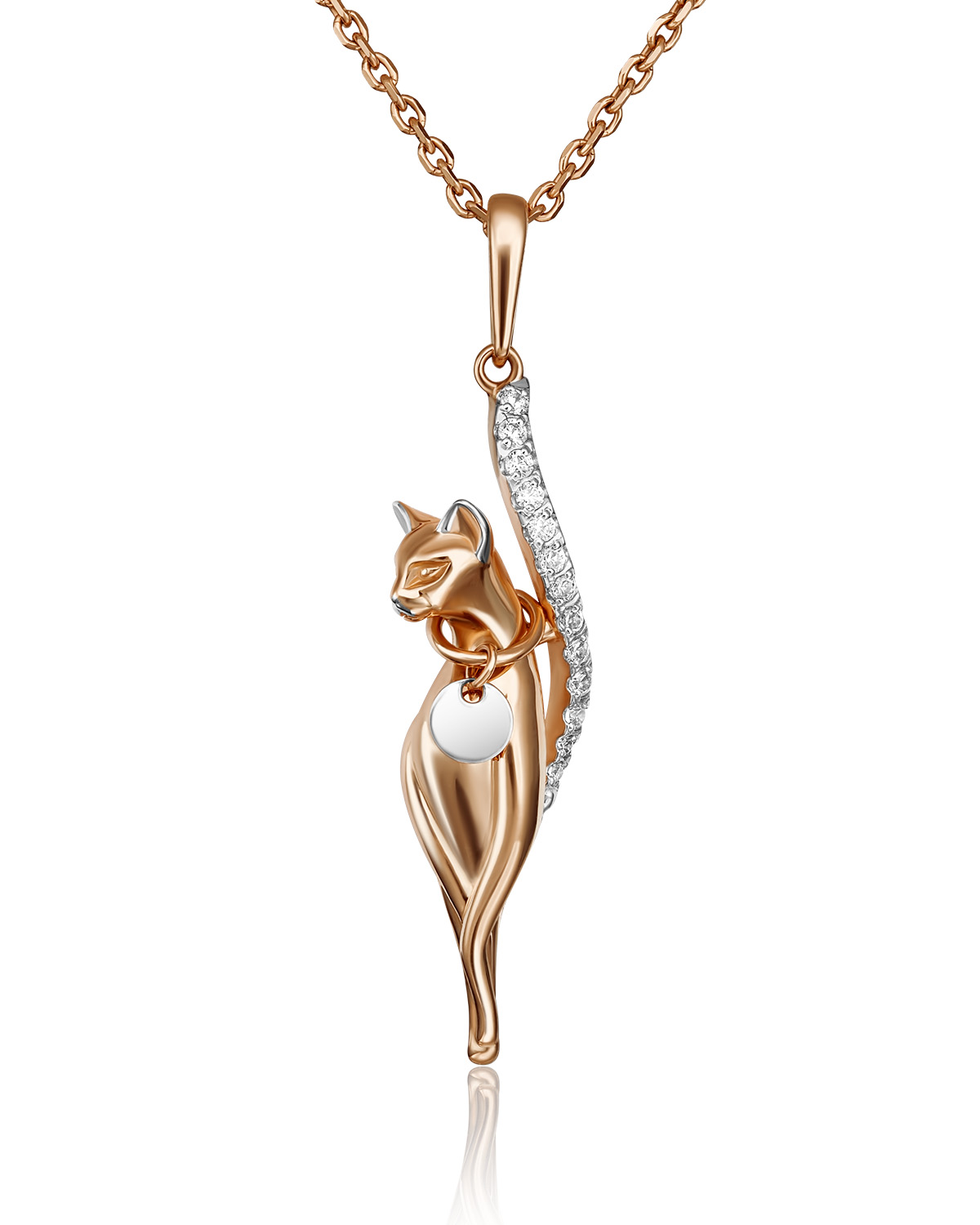 Кулон из красного золота/белого золота PLATINA jewelry 03-2956-00-401-1111-48, фианит, 03-2956-00-401-1111-48
Кулон из красного золота/белого золота PLATINA jewelry 03-2956-00-401-1111-48, фианит, 03-2956-00-401-1111-48